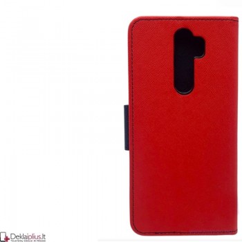 Telone dėklas su skyreliais - raudonas (Xiaomi Redmi Note 8 Pro)